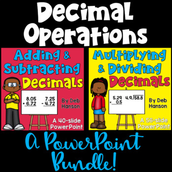 Preview of Decimal Operations PowerPoint Bundle: Adding, Subtracting, Multiplying, Dividing