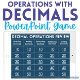 Decimal Operations PowerPoint Review Math Game