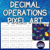 Decimal Operations Practice Pixel Art