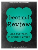 Decimal Operations Review
