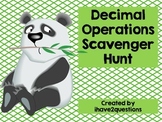 Decimal Operations Scavenger Hunt 