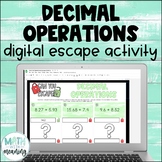 Decimal Operations Self-Checking Digital Escape Activity