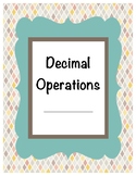 Decimal Operations Student Notes / Study Guide
