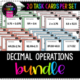 Decimal Operations Task Cards BUNDLE + Google Slides™