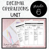 Decimal Operations Unit Notes