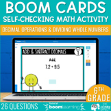 Decimal Operations & Division Boom Cards | 6th Grade Math 