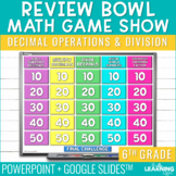 Decimal Operations & Division Game Show | 6th Grade Math T