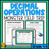 Decimal Operations Activity | Monster Field Trip | Project