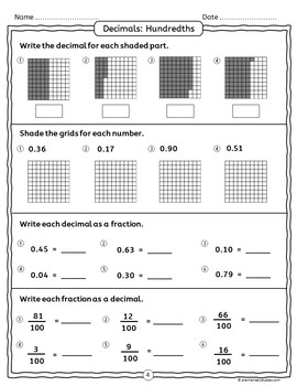 decimal place value worksheets by elementarystudies tpt