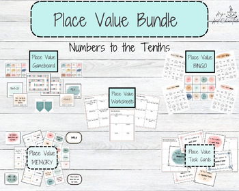 Preview of Decimal Place Value Bundle for Math Centers (Tenths)