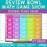 Decimal Place Value Game Show | 5th Grade Math Review Test