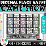 Decimal Place Value Game Show Math Test Prep Review Game |