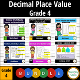 Decimal Place Value - Grade 4 - Worksheets - Mega Bundle