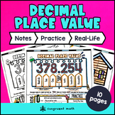 Decimal Place Value Chart Guided Notes & Doodles | Read Wr