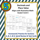 Decimal & Place Value, HW & Cards Aligning w Illustrative 