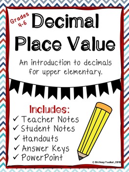 Preview of Decimal Place Value (LESSON, ACTIVITIES, AND POWERPOINT)