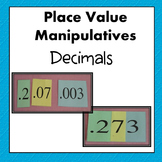 Place Value Manipulatives Decimals