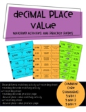 Decimal Place Value Matching Activities