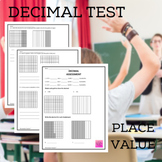 Decimal Place Value Math Assessment