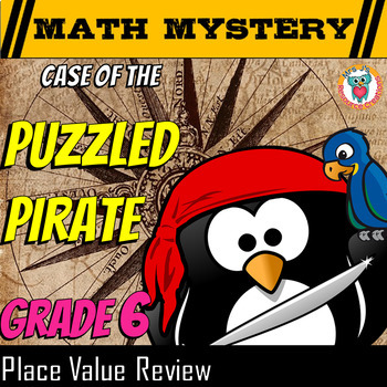 Preview of Decimal Place Value Math Mystery Activity Game - 6th Grade Edition