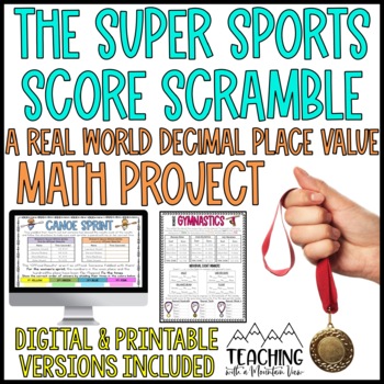 Preview of Decimal Place Value Math Project