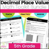 Decimal Place Value Math Unit Bundle - Notes, Practice, As