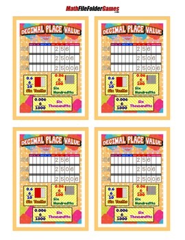 Decimal Place Value Chart Poster/Anchor Charts and Worksheets | TpT