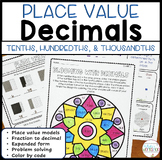 Decimal Place Value to the Thousandths Worksheets and Activities