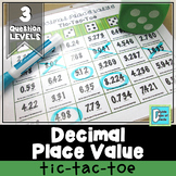 Decimal Place Value Tic Tac Toe Game