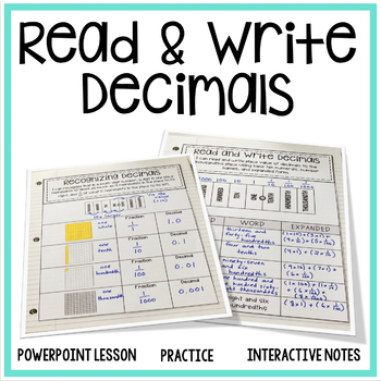 Preview of Decimal Place Value Slides and Activities: Standard, Word, and Expanded Form