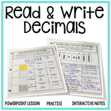 Decimal Place Value Slides and Activities: Standard, Word,