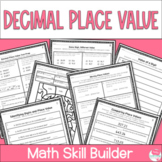 Decimal Place Value Worksheets