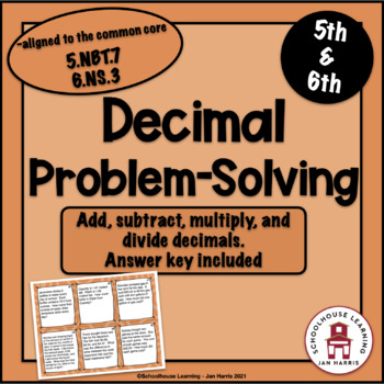 Preview of Decimal Problem Solving