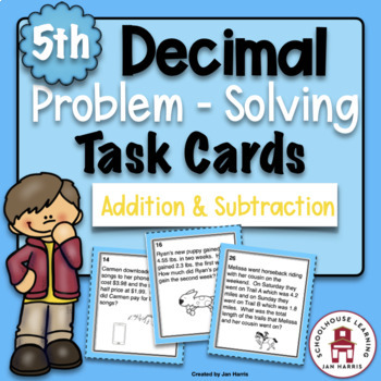 Preview of Decimal Problem Solving Task Cards