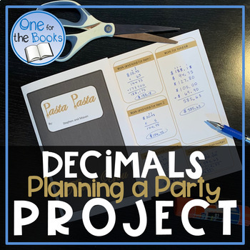 Preview of Decimal Project for 6th Grade | Digital Math Project | Decimal Operations