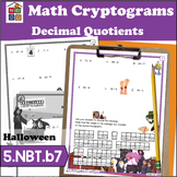 Decimal Quotients Halloween Cryptogram