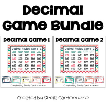 Preview of Decimal Game Bundle with 2 Review Games