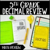 Decimals Review for 5th Grade | Decimal Mini-Booklet