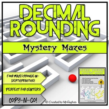 Preview of Decimal Rounding | Working with Decimals | Mystery Mazes