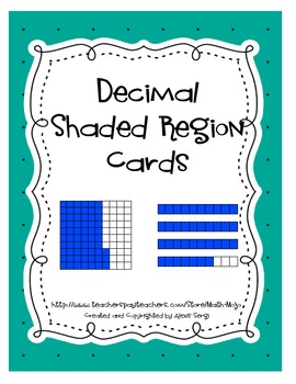 Preview of Decimal Shaded Region Cooperative Learning Cards
