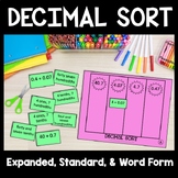 Decimal Place Value Game & Activities: Standard, Expanded,