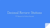 Decimal Stations - Review of Decimal Operations including 