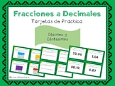 Decimal Task Cards/ Tarjetas de Practica de Decimales