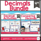 Decimal Task Cards, Worksheets, and Games BUNDLE