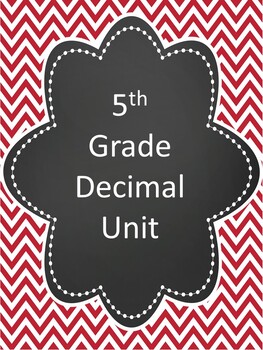 Preview of Decimal Unit for 5th Grade:  Comparing, Place Value, Powers of Ten