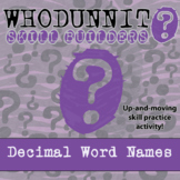 Decimal Word Names Whodunnit Activity - Printable & Digita