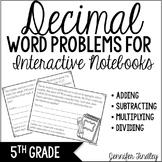 Decimal Word Problems (Interactive Notebook)