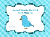 Decimal Word Problems Task Cards Mega Set