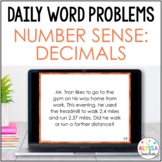Decimal Place Value Word Problems with Comparing and Rounding | Daily Math