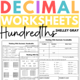 Decimal Worksheets Hundredths, Connect Decimals to Fractio